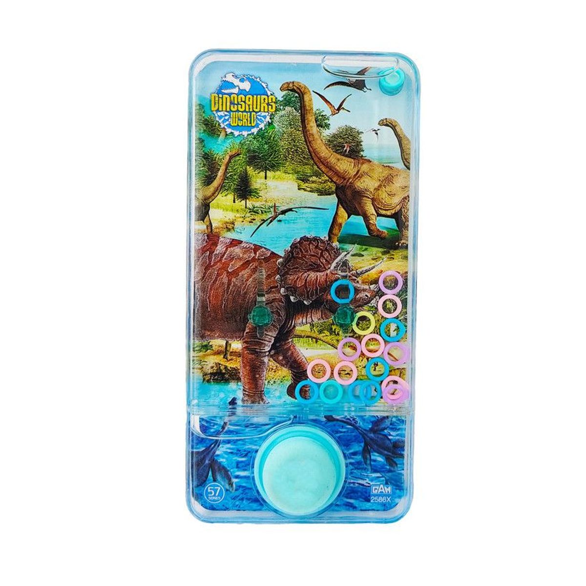 DAYOSHOP - Juguete Anillos Diseño Atari De Agua De Dinosaurio Rex Azul