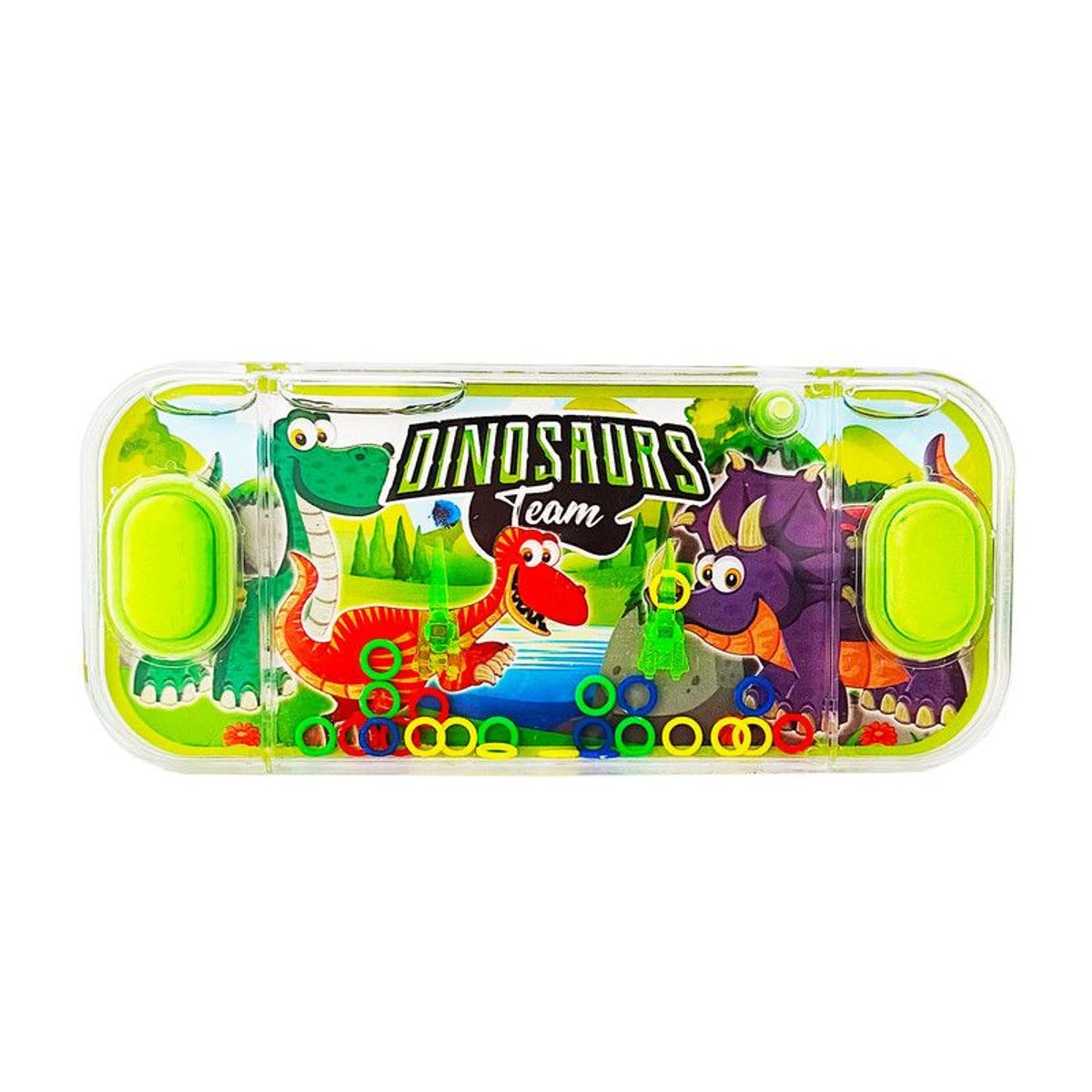 DAYOSHOP - Juguete Anillos Diseño Atari De Agua De Dinosaurio Didactico Verde Naran