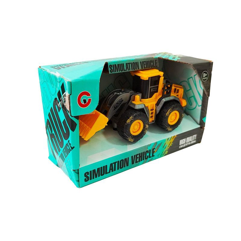 DAYOSHOP - Excavadora Bulldozer Camión Construcción De Impulso Juguete Amarillo