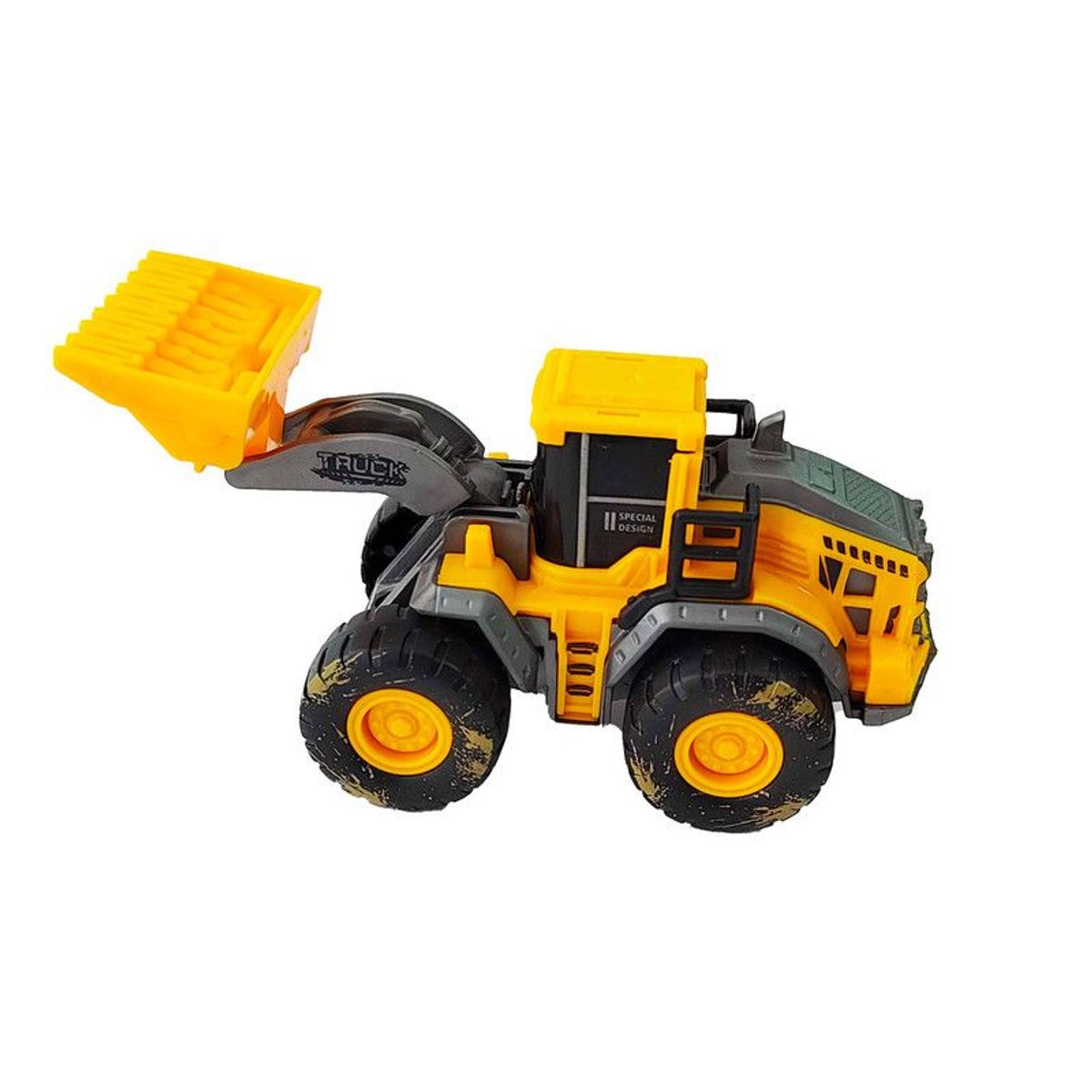 DAYOSHOP - Excavadora Bulldozer Camión Construcción De Impulso Juguete Amarillo
