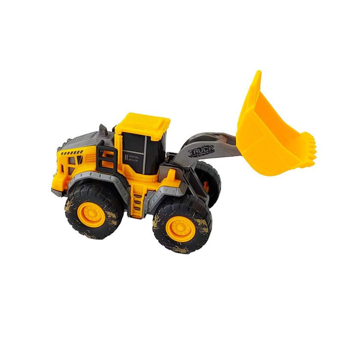 DAYOSHOP - Excavadora Bulldozer Camión Construcción De Impulso Juguete Amarillo Negro