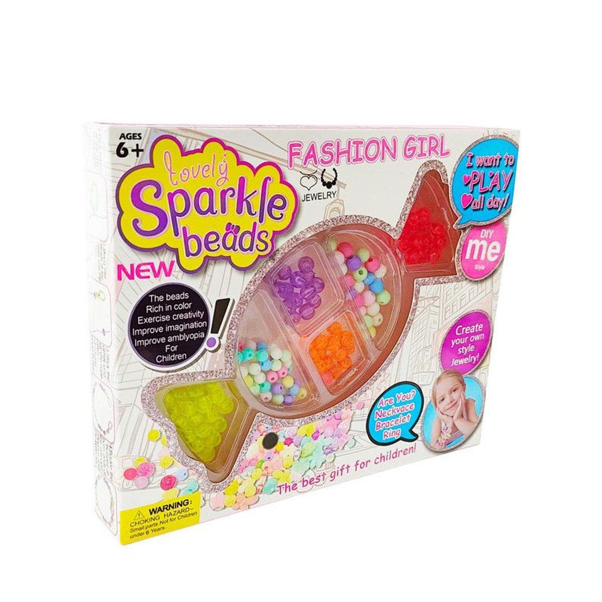 DAYOSHOP - Set Kit Para Hacer Pulseras Collares Niñas Style Candy Dulce