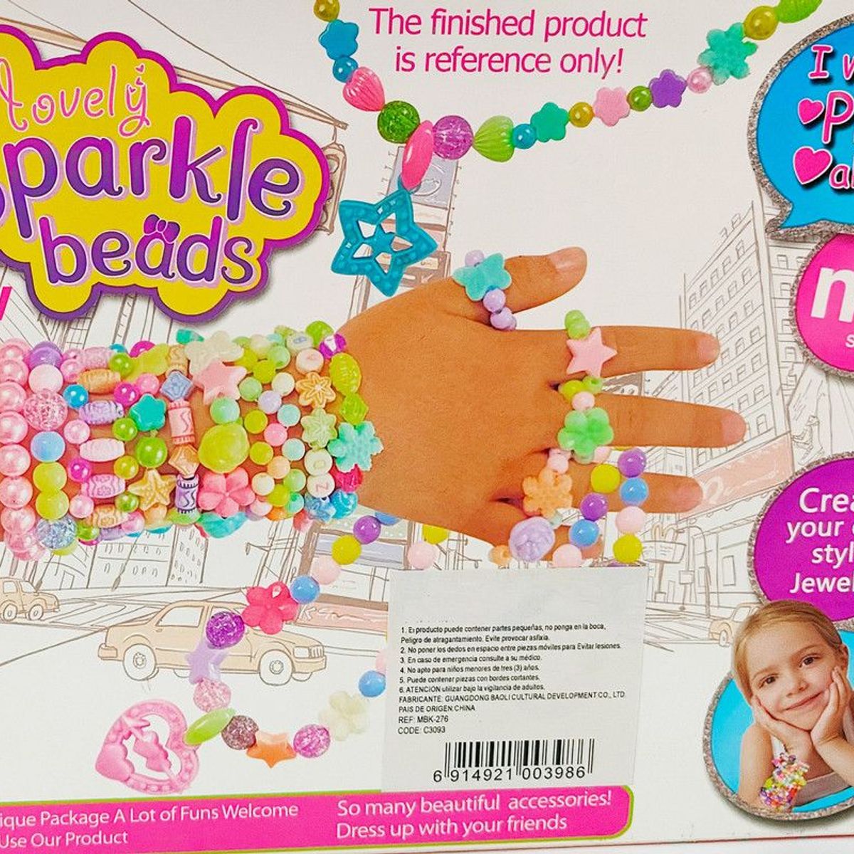 DAYOSHOP - Set Kit Para Hacer Pulseras Collares Niñas Style Candy Dulce