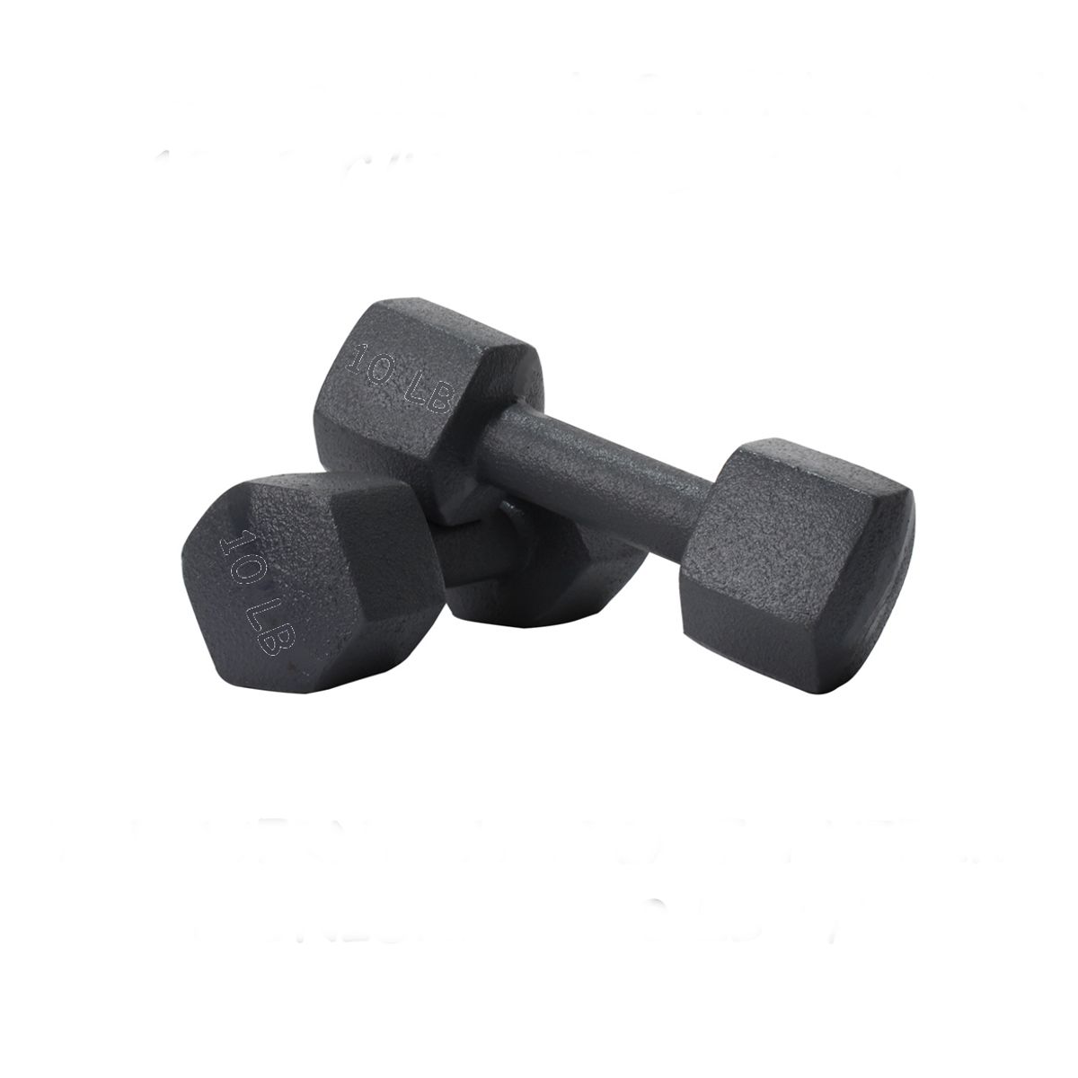 GENERICO - PAR DE MANCUERNA HEXAGONAL 10 LB C/U – TOTAL 20 LB