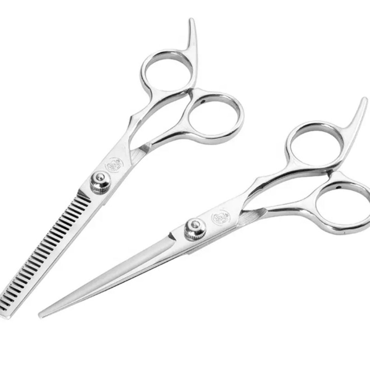 GENERICO - Set tijeras profesionales peluqueria Black Leopard Silver