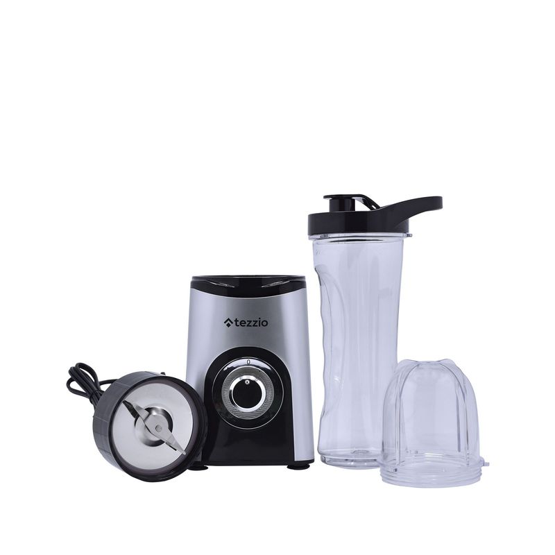 TEZZIO - Licuadora Tezzio Incluye Vaso Portátil y Procesador.