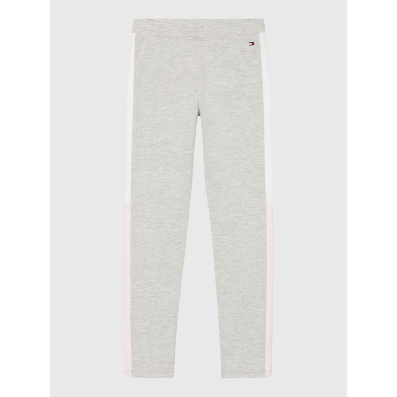 TOMMY HILFIGER - Legging Con Diseño Bloque De Colores Niña Gris Tommy Hilfiger