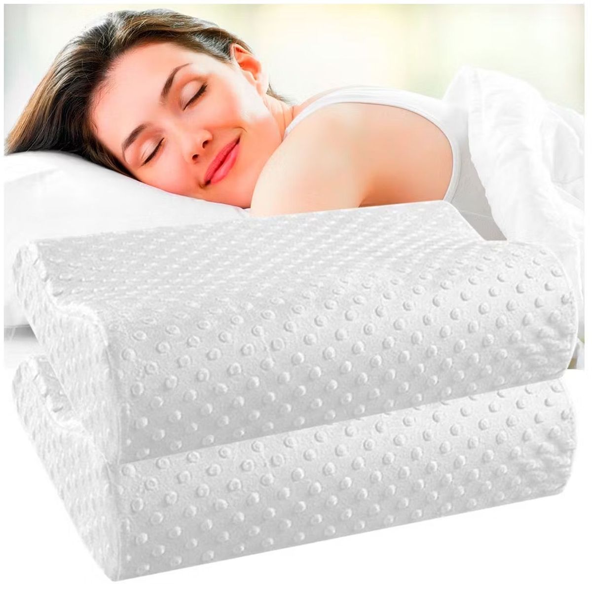 ONE PIXEL - Almohada Memory Pillow Ortopédica Indeformable Con Aloe Vera