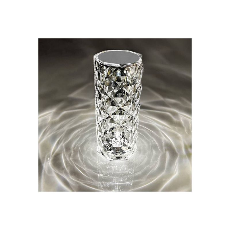 ONE PIXEL - Lámpara Mesa De Noche Cristal Diamante Luz Led