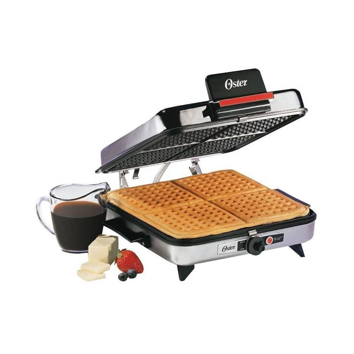 OSTER - Plancha Sanduchera Oster 4 puestos CG120W Plateado