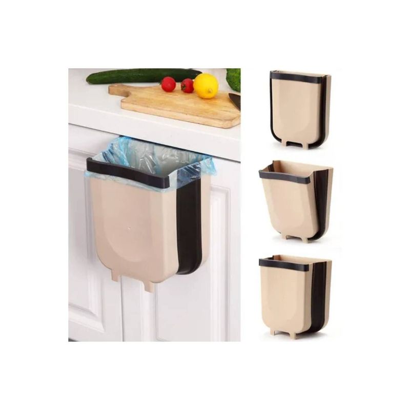 VALMY - Basurero plegable multiusos colgante cocina