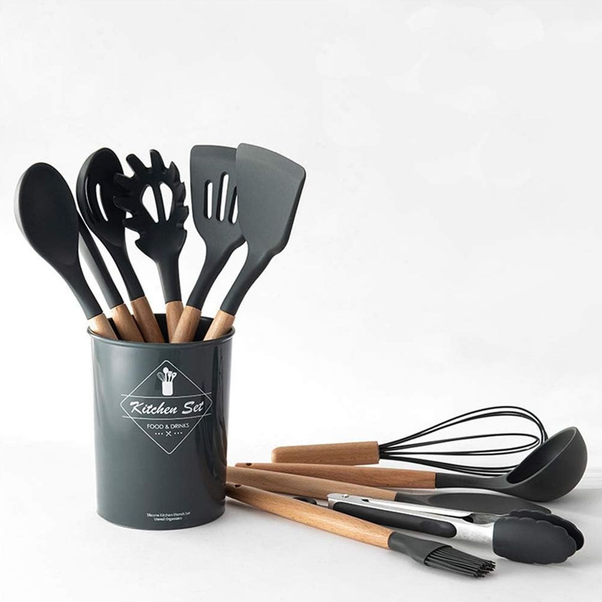 KITCHEN - Set Utensilios Para Cocina en Silicona 12 Piezas_.
