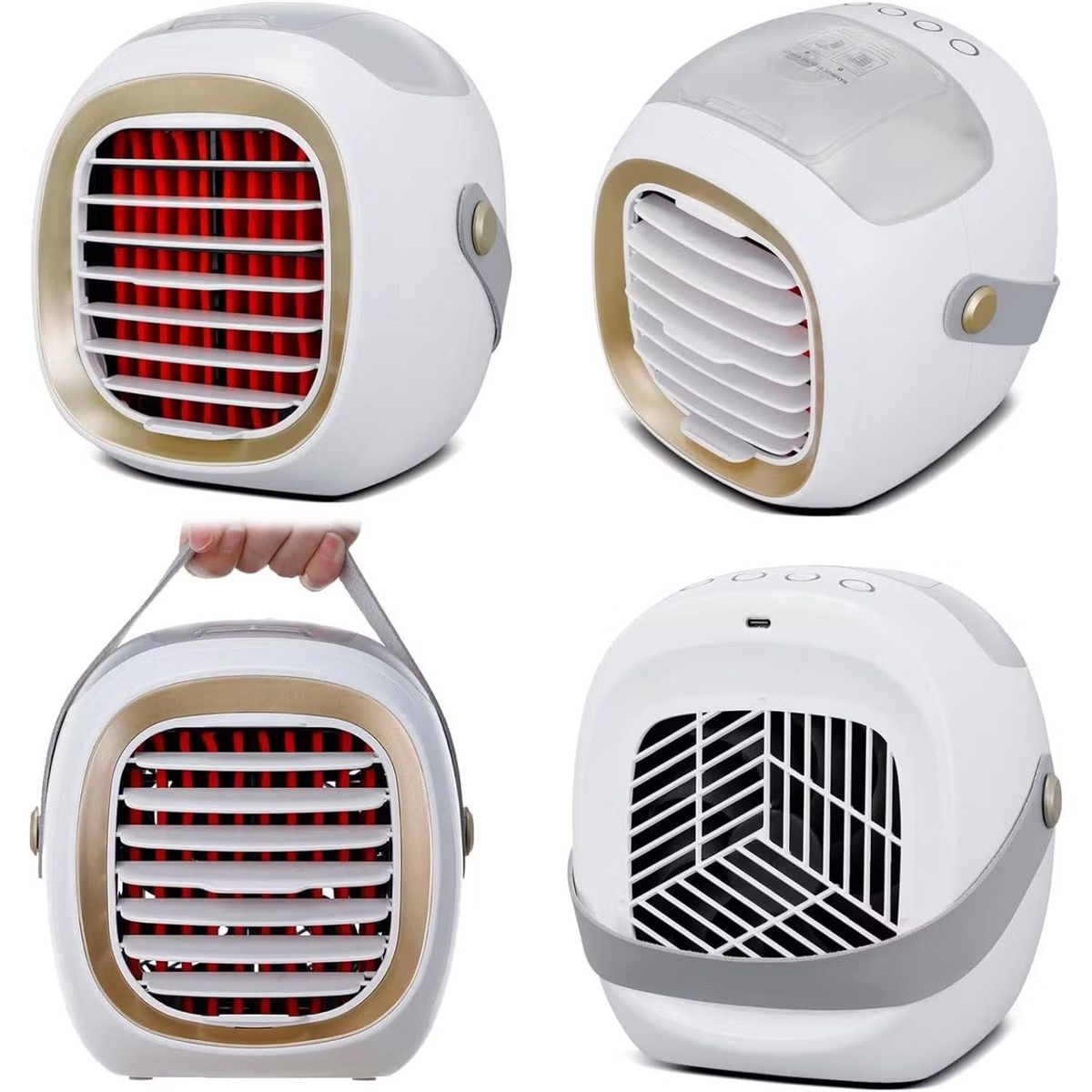 ONE PIXEL - Mini Aire Acondicionado Portatil Personal 3 Velocidades Recargable USB