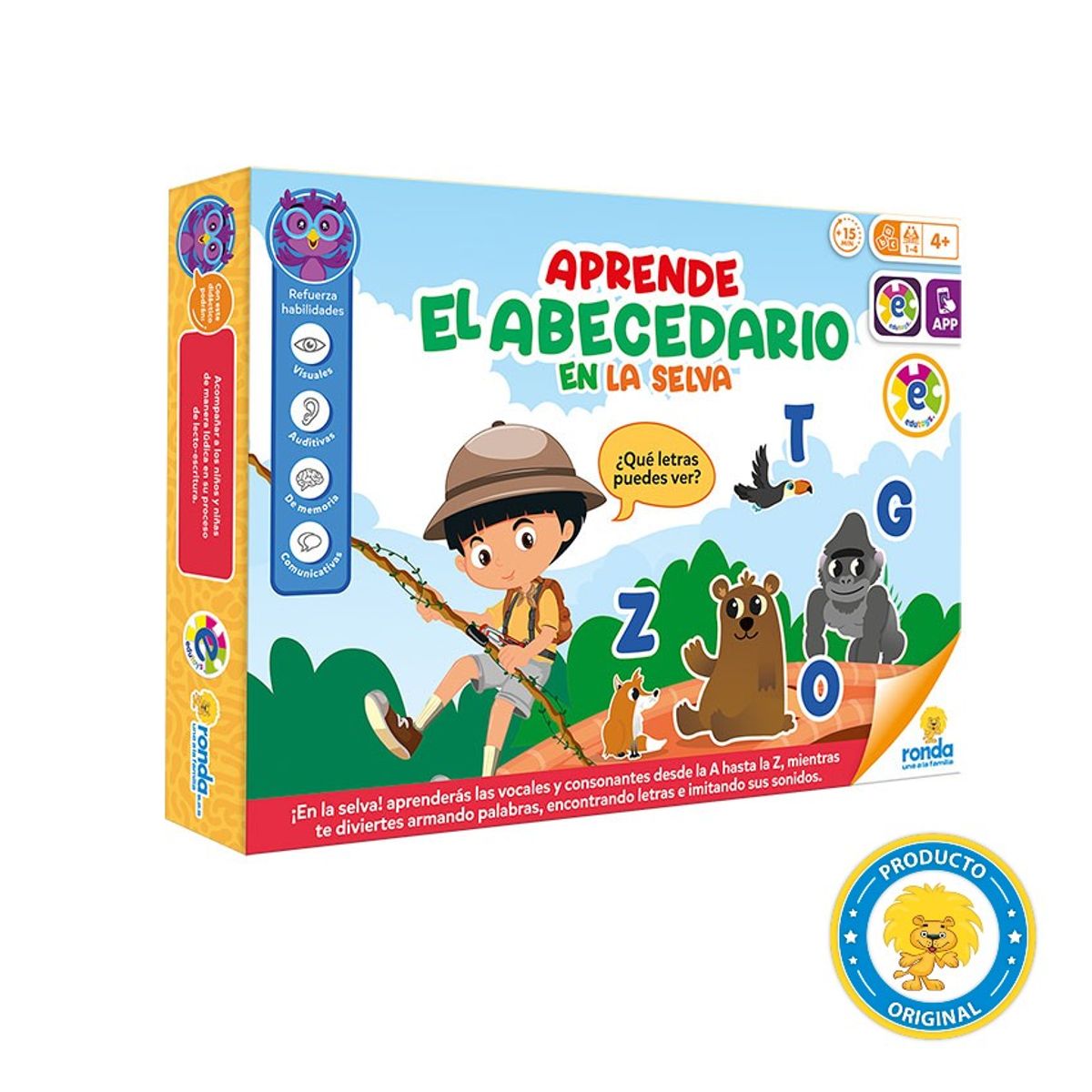 RONDA - Aprende el abecedario en la selva - Juego Didáctico