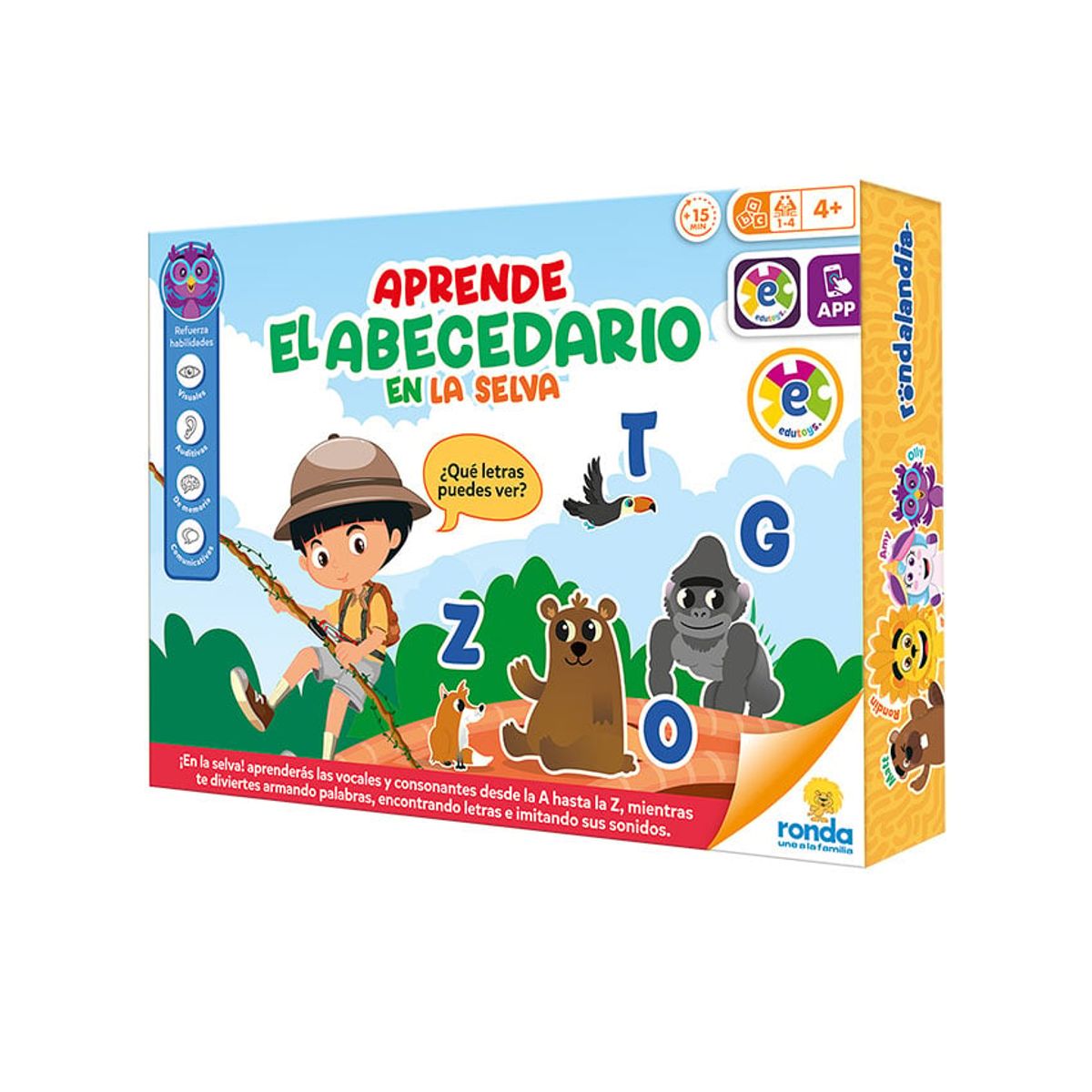 RONDA - Aprende el abecedario en la selva - Juego Didáctico
