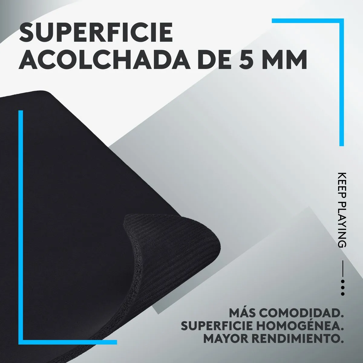 LOGITECH - Alfombrilla Gamer Logitech G740  Pad Mouse L 460x400x5mm