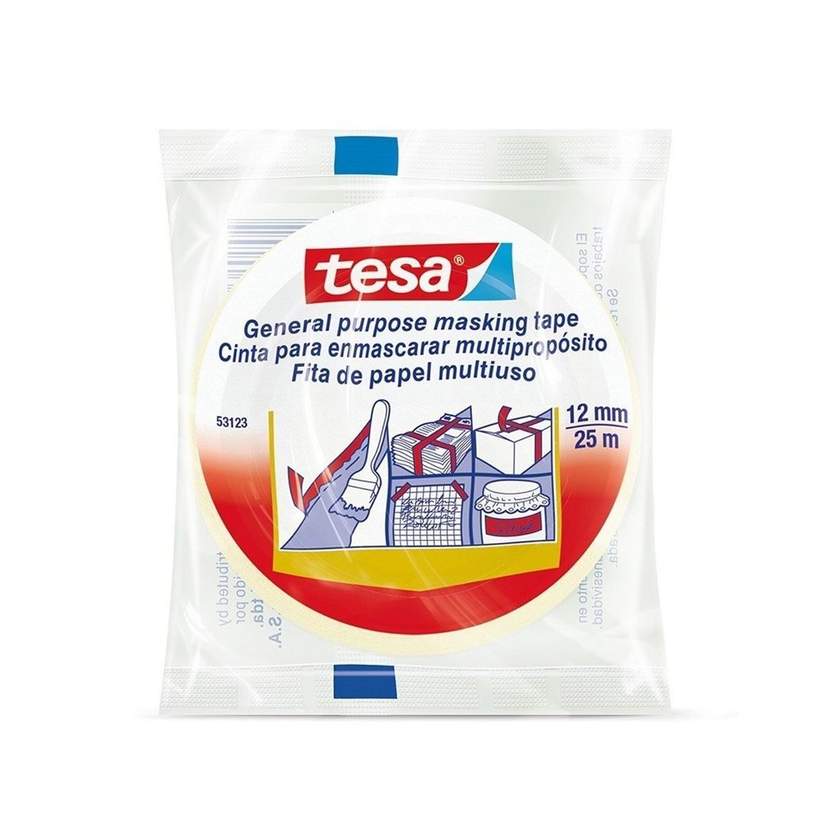 TESA - Cinta Enmascarar Tesa 12 X 25 cm