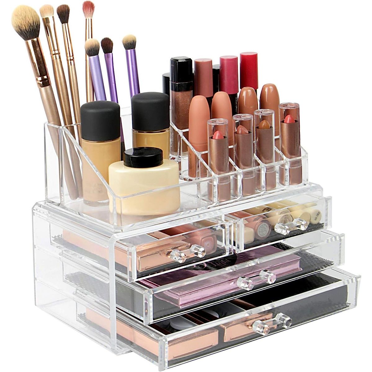 ONE PIXEL - Organizador De Maquillaje 4 Cajones Almacenador Cosmeticos