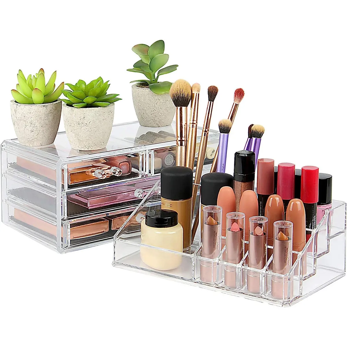 ONE PIXEL - Organizador De Maquillaje 4 Cajones Almacenador Cosmeticos