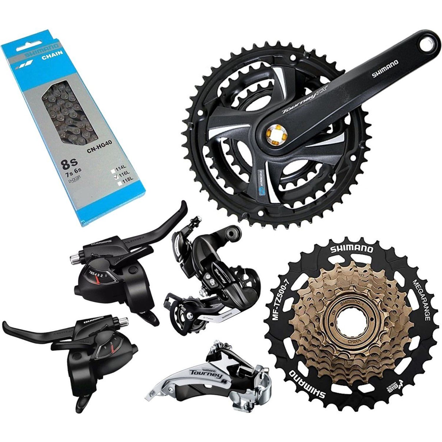 Shimano Tourney Grupo Shimano Altus Biplato Grupo Shimano Tourney