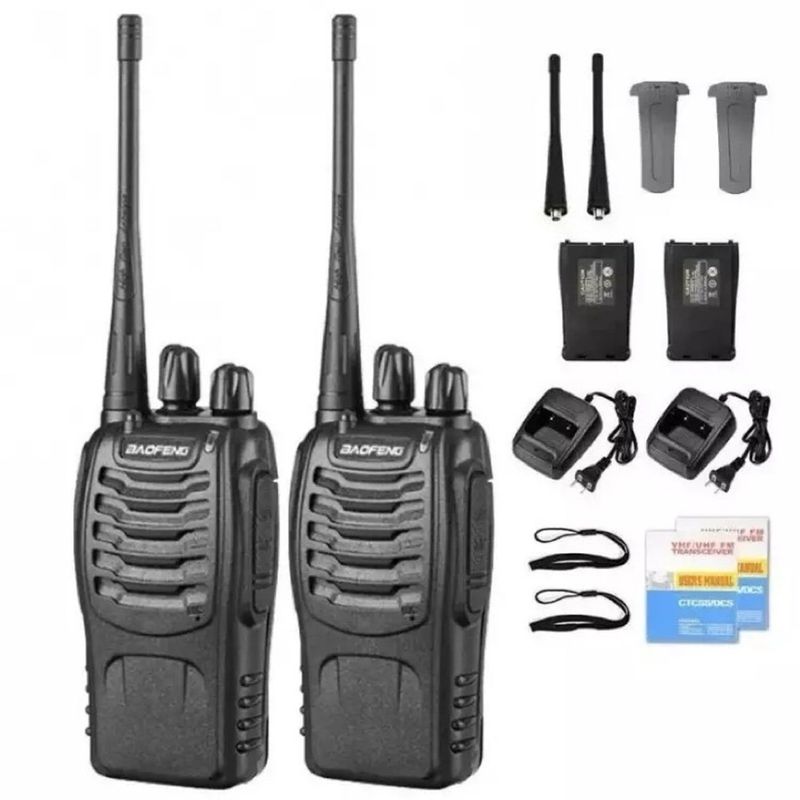 BAOFENG - Radio Walkie Talkie Baofeng Bf-888s Uhf X2 Bateria 2800m Ah