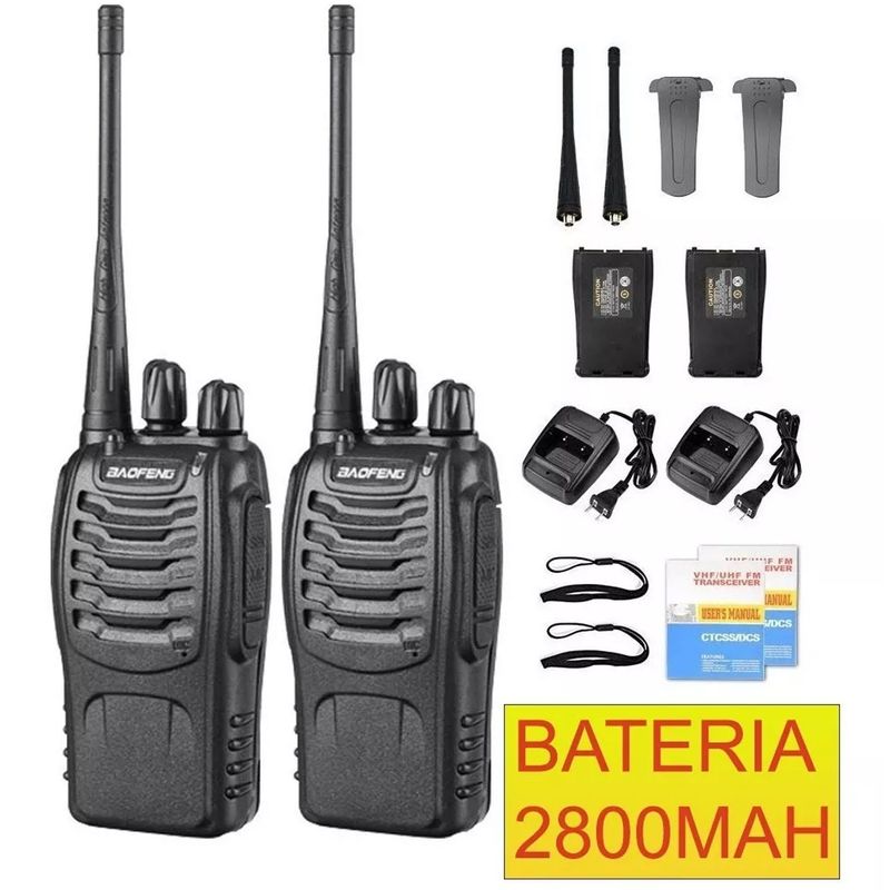 BAOFENG - Radio Walkie Talkie Baofeng Bf-888s X2 Bateria