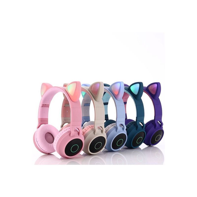 VALMY - Auriculares bluetooh orejas con luz led