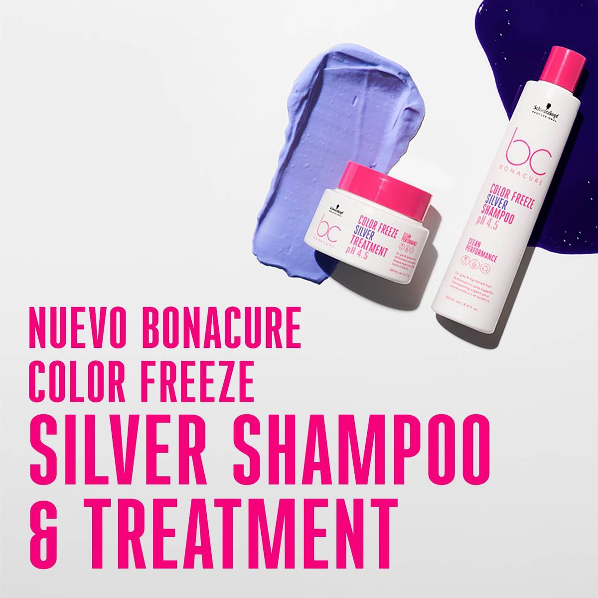 SCHWARZKOPF - Shampoo Bonacure Color Freeze silver rubios o canas