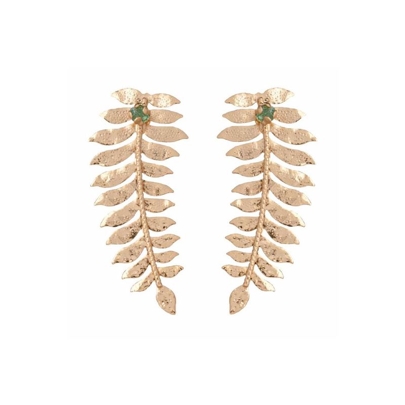 MARIA RESTREPO ENIGMA - Aretes enigma topo flor de caña