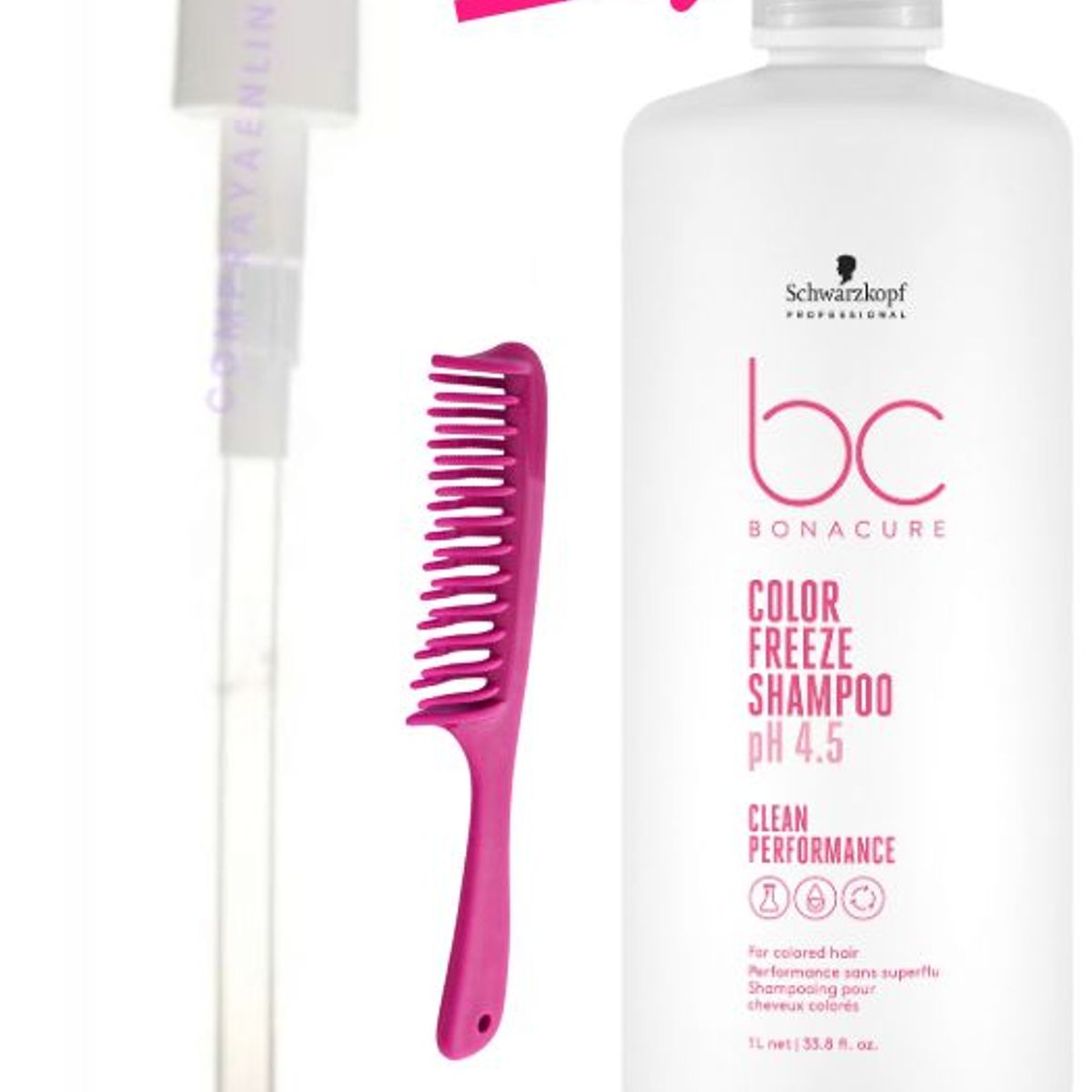 SCHWARZKOPF - Shampoo Bonacure pH45 Color Freeze Cuidado del Color 1000ML