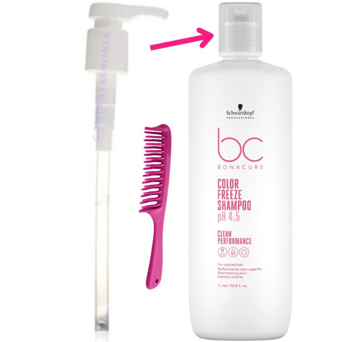 SCHWARZKOPF - Shampoo Bonacure pH45 Color Freeze Cuidado del Color 1000ML