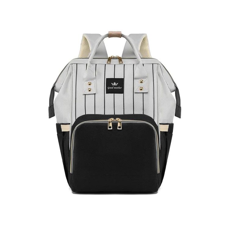 KIDSHOP - Pañalera Tipo Morral Multiusos Para Bebe Ref Negro 2037