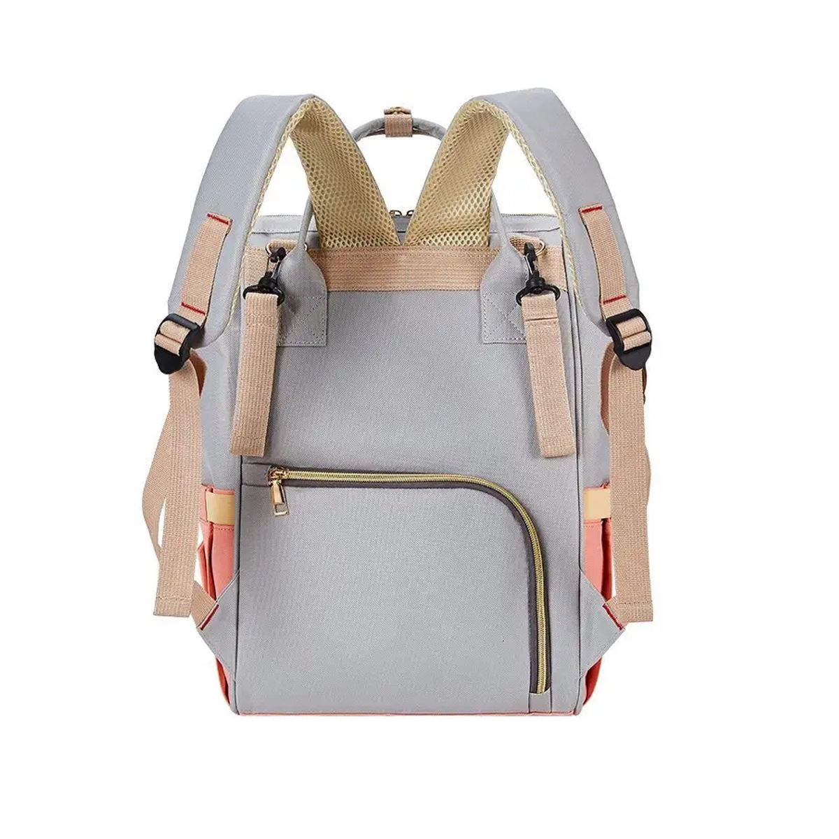 KIDSHOP - Pañalera Tipo Morral Multiusos Para Bebe Ref Negro 2037