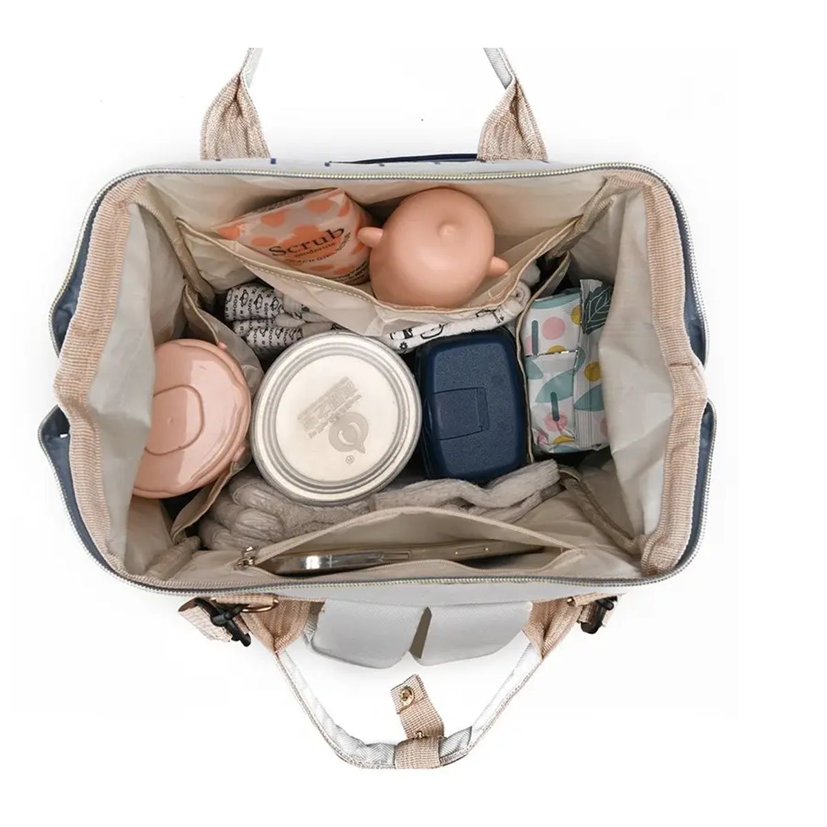 KIDSHOP - Pañalera Tipo Morral Multiusos Para Bebe Ref Rosa 2037