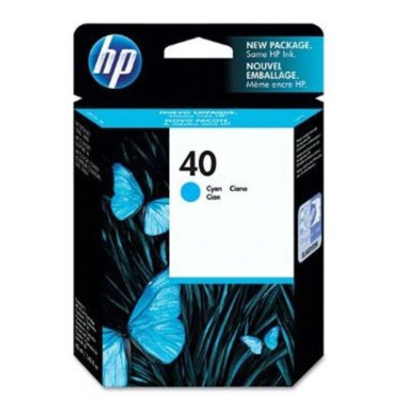 HP - Cartucho de impresión de inyección de tinta cian HP 40