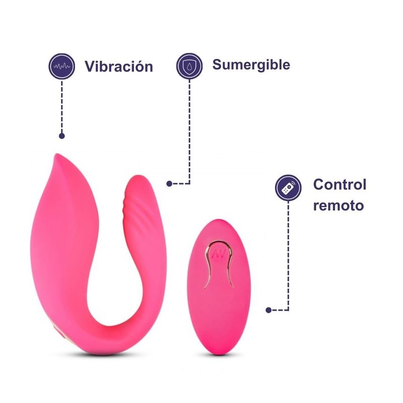 LUST - Vibrador Doble Estimulación Pinza Control Remoto