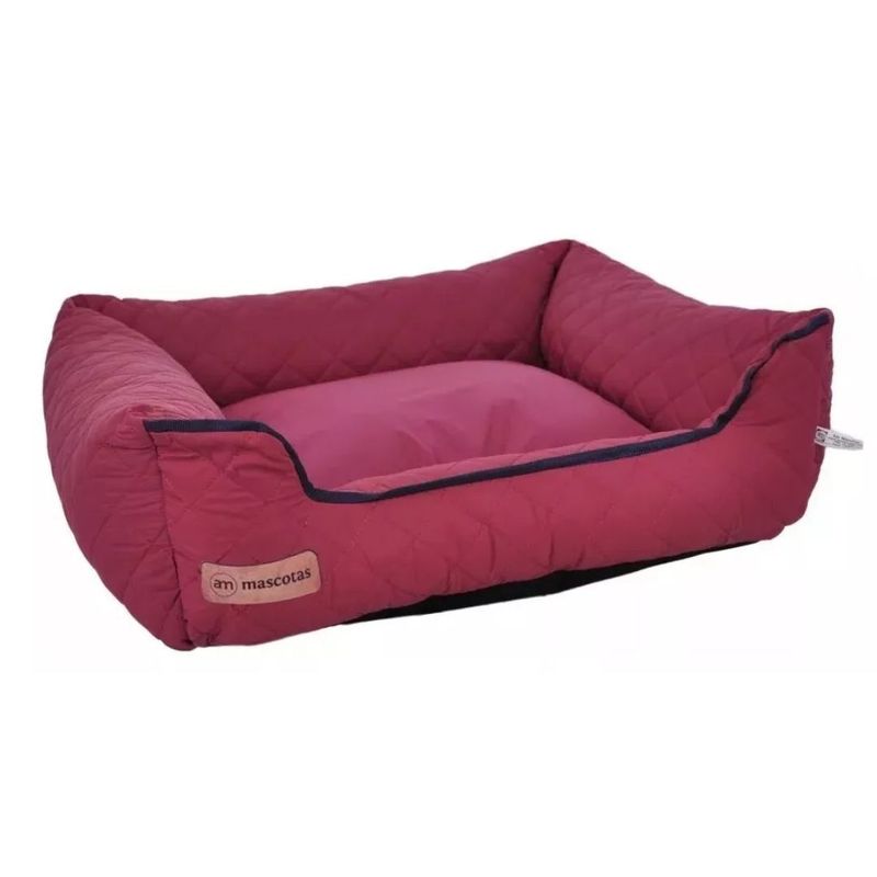PETS ACCESORIOS - Cama Para Perro Grande Deluxe Vinotinto