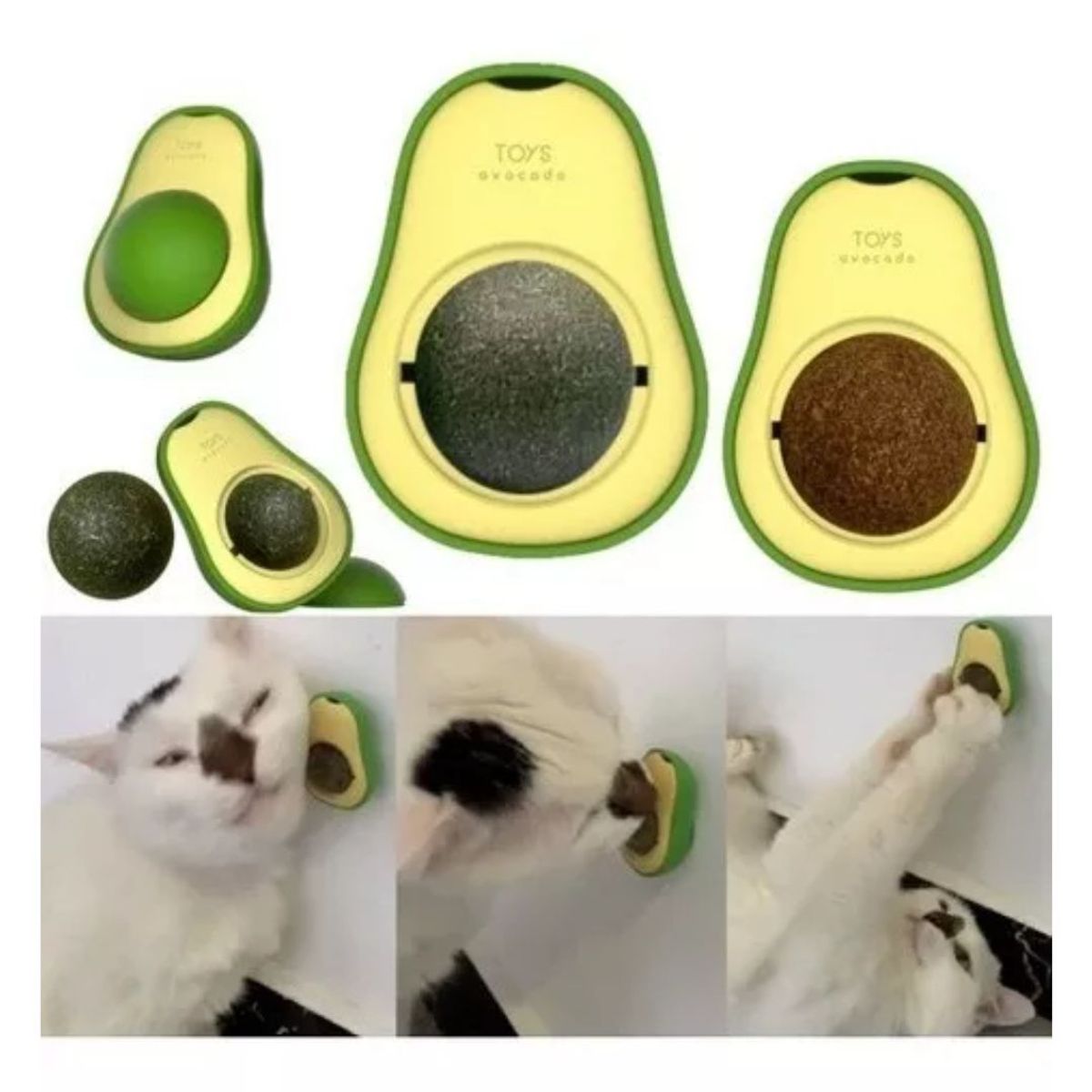 PETS ACCESORIOS - Juguete Para Gato Catnip Aguacate Bola Gatos