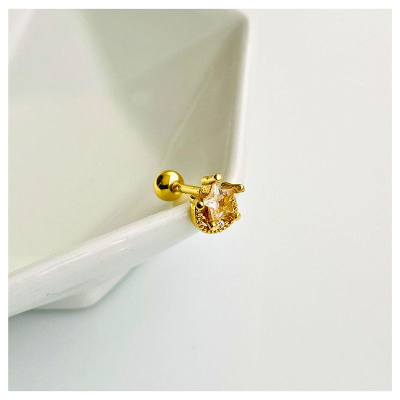 ACCESORIOS DE EVA - Piercing Acero Inoxidable Celeste_.