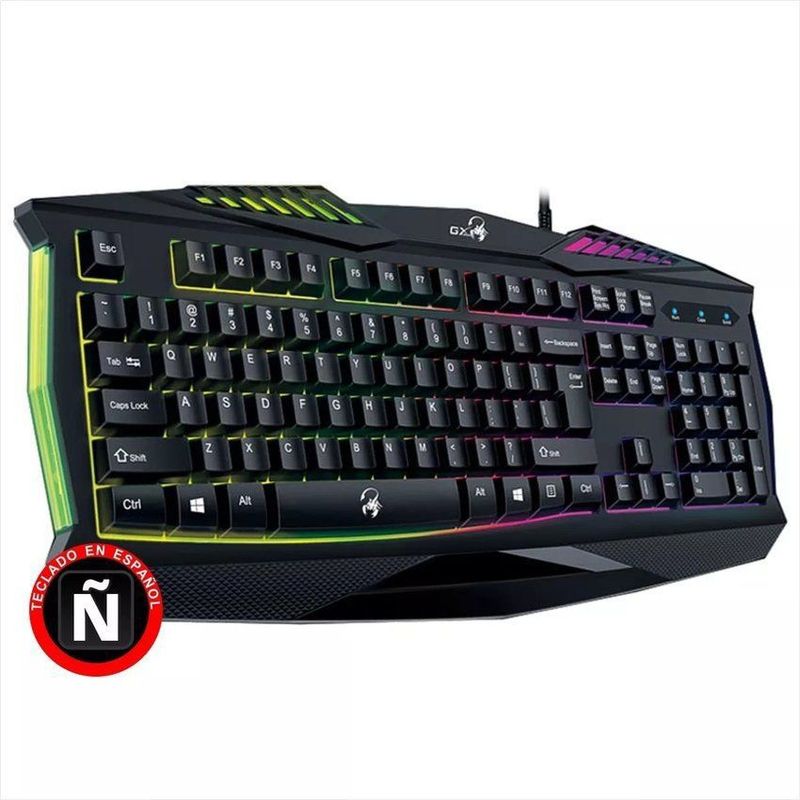 GENIUS - Teclado gamer gx scorpion k220 genius retroiluminado negro