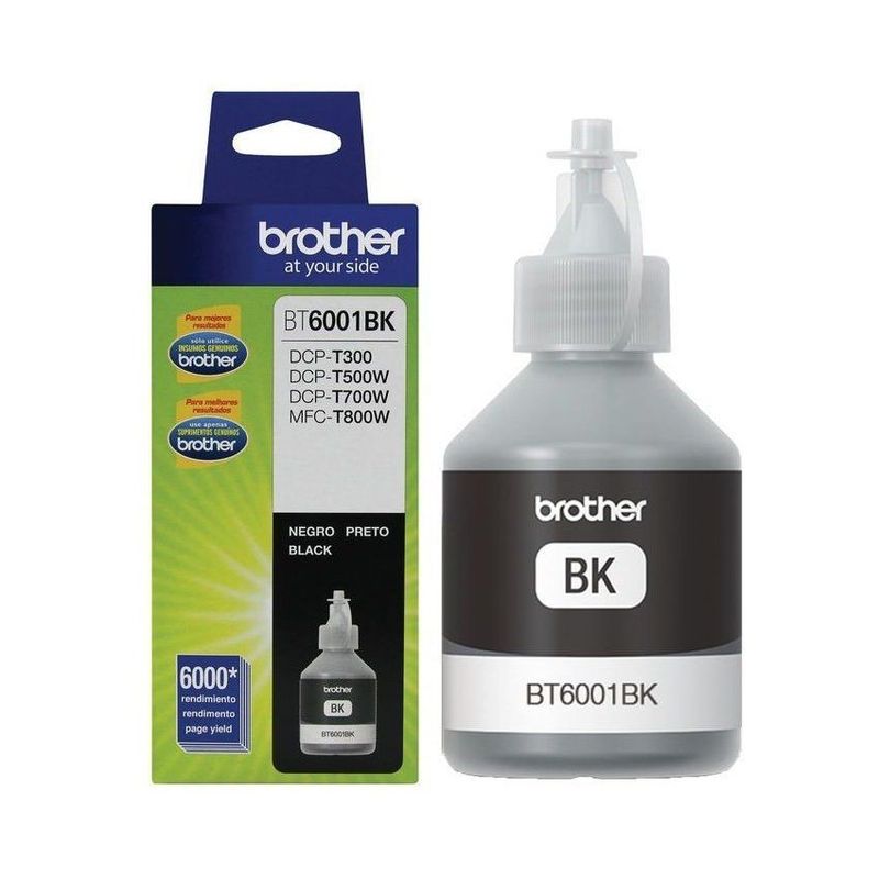 BROTHER - Botella brother bt6001bk botella de tinta negra 6.000 pgs