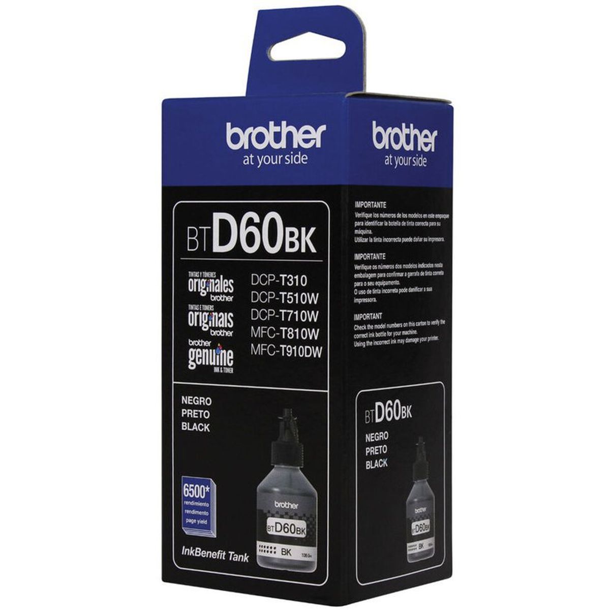 BROTHER - Botella brother btd60bk negro ultra alto 6.500 pags. aprox