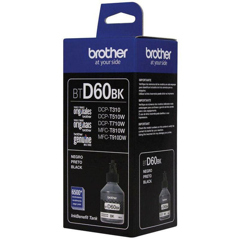 BROTHER - Botella brother btd60bk negro ultra alto 6.500 pags. aprox