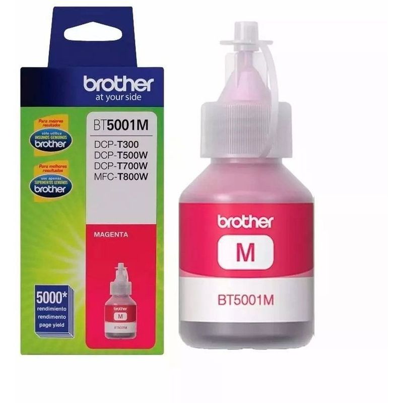 BROTHER - Botella brother bt5001m magenta ultra alto 5.000 pgs. aprox
