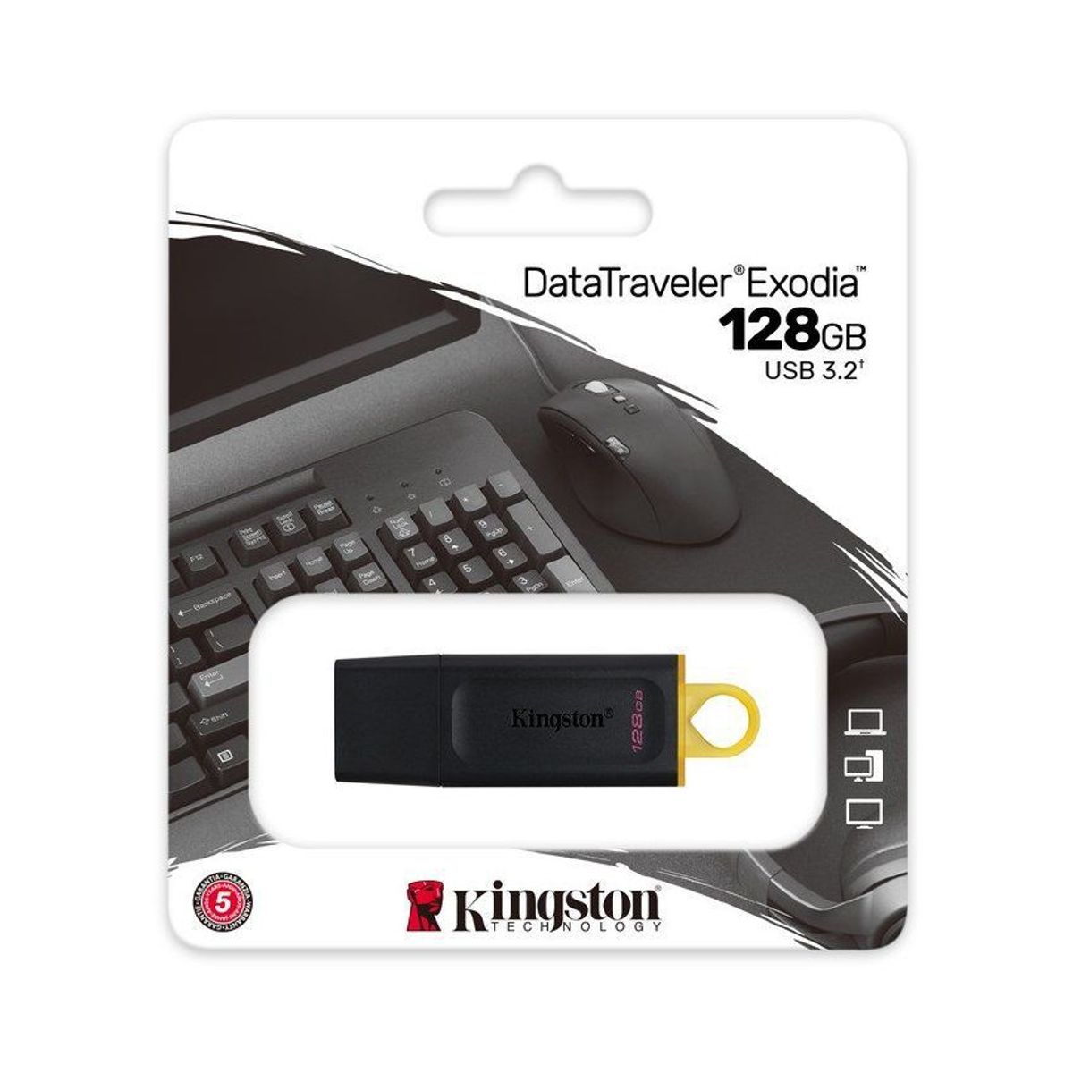 KINGSTON - Memoria USB 3.2 128 GB Kingstone DataTraveler Exodia