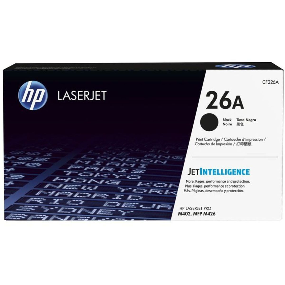 HP - Cartucho de tóner hp 26a-negro