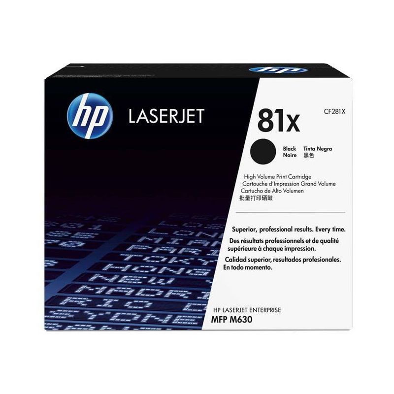 HP - Cartucho de tóner hp 81x laserjet-negro