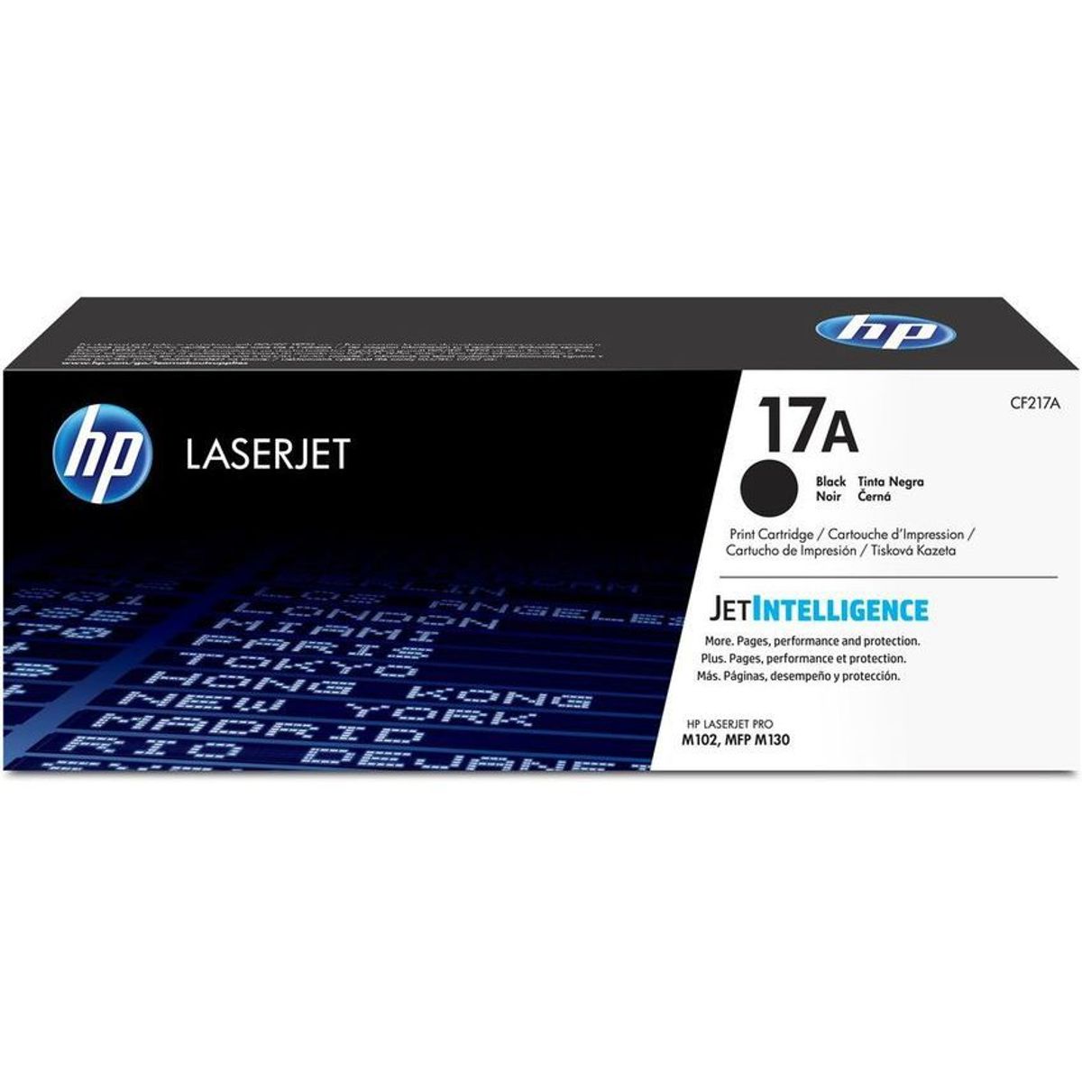 HP - Cartucho de tóner hp 17a-negro