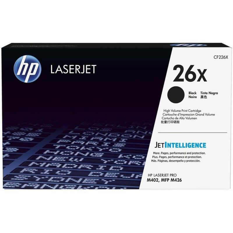 HP - Cartucho de tóner hp 26x-negro