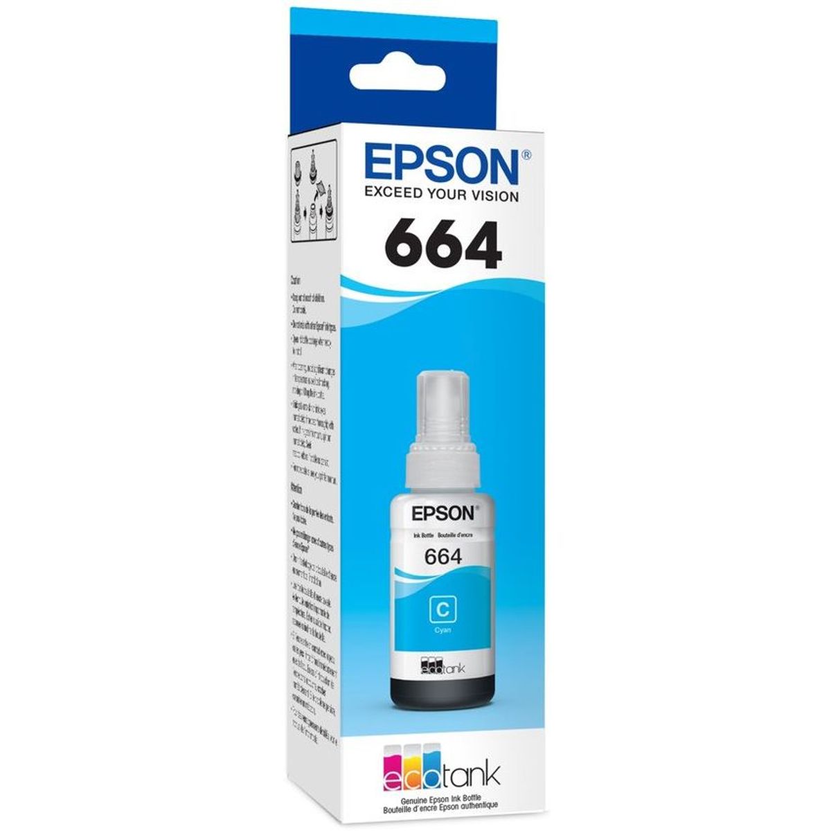 EPSON - Botella de tinta epson t664 cian